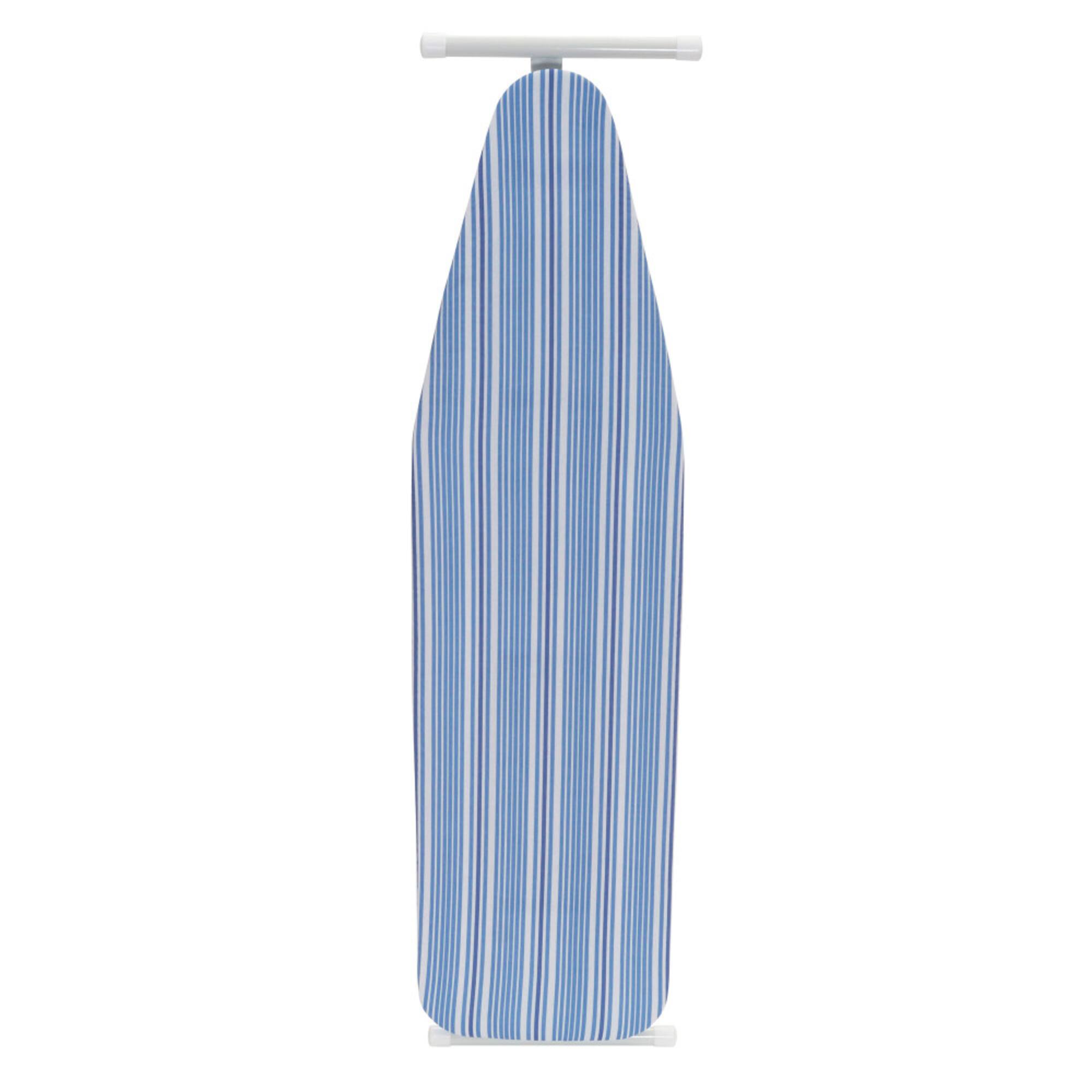 Household Essentials Ironing Board with Steel Top and Striped Design